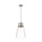 Z-Lite Wentworth 1 Light Pendant, Brushed Nickel & Clear 2300P12-BN - alternate 3